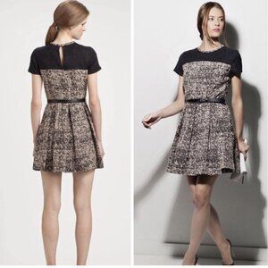 Proenza Schouler Fit and Flare, Tweed Mini Dress, Size 2
